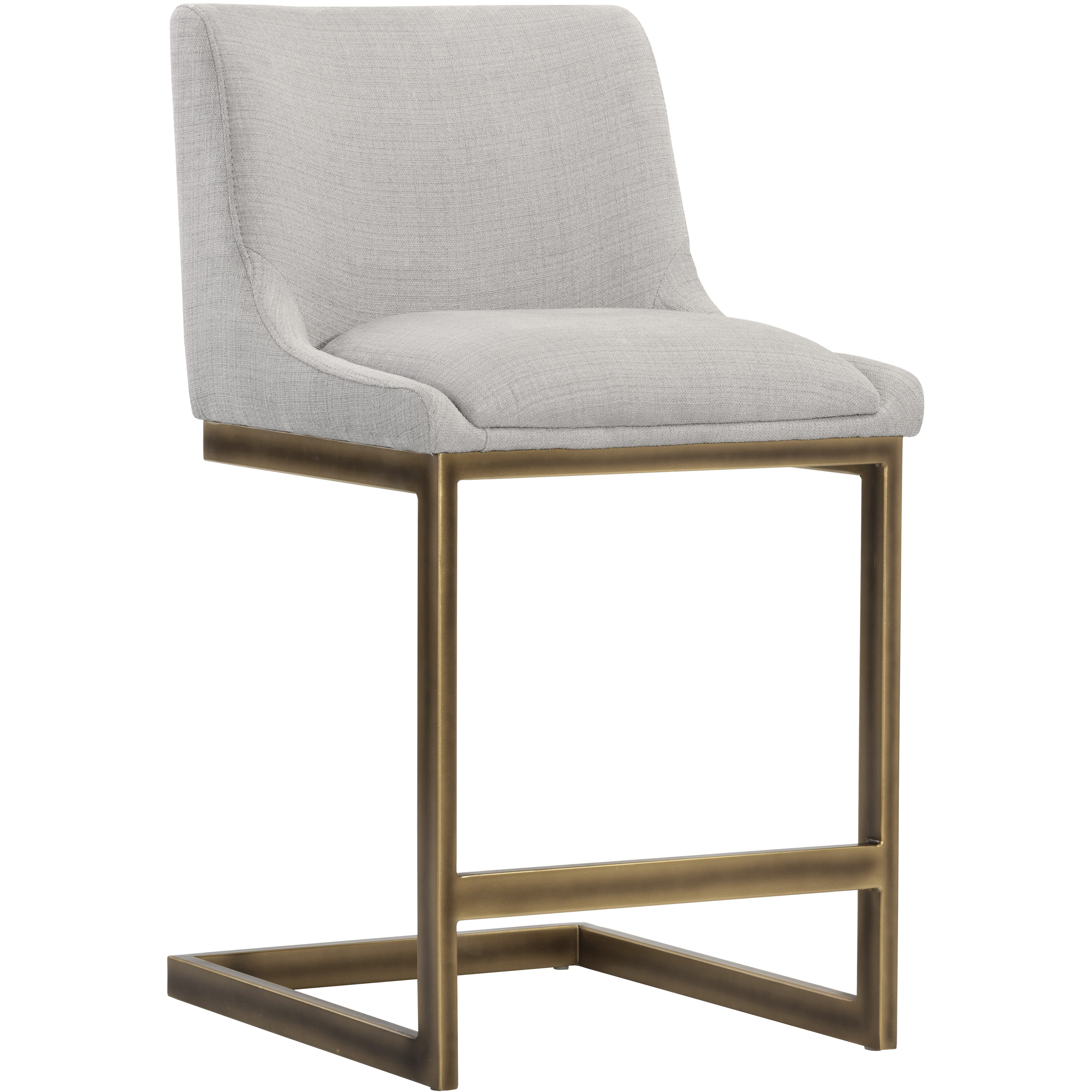 Holly 36.75 inch Zenith Soft Grey Counter Stool